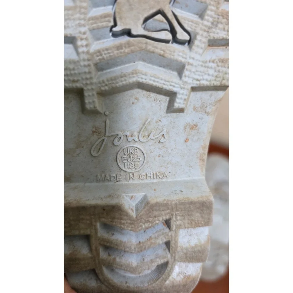 Joules Kids Navy Rain Boots With Pink Unicorn Print & Buckle‎ Detail Size 9